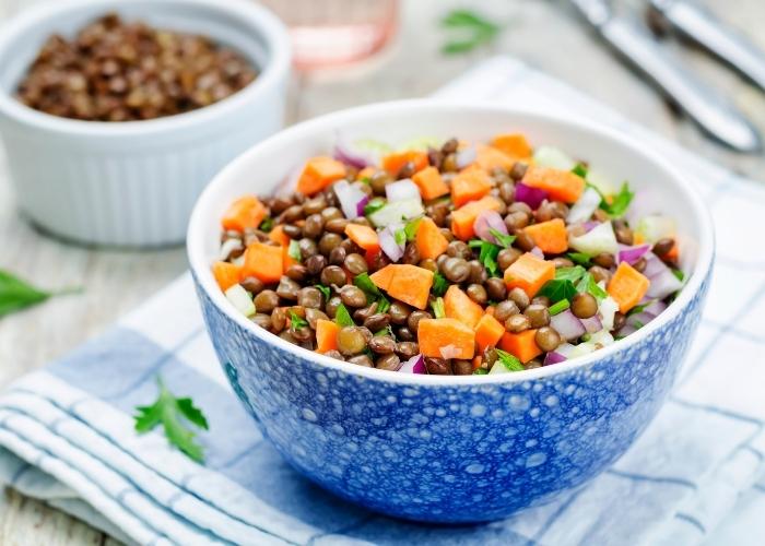 Como cozinhar lentilha para salada