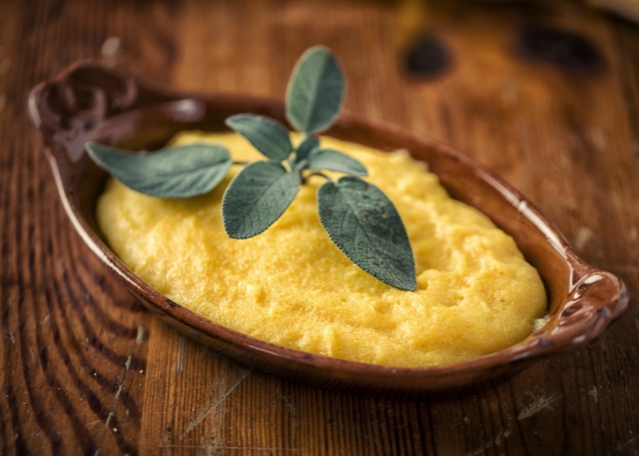 Polenta mole para 2 pessoas