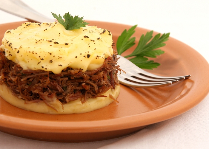 o que servir com escondidinho de carne seca