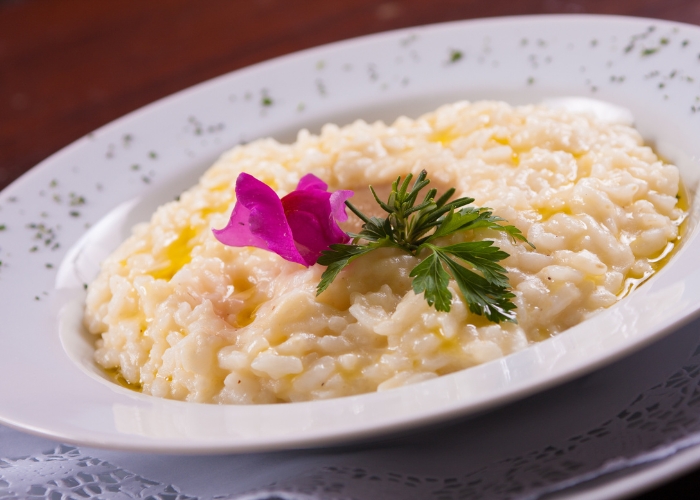 Pode fazer risoto com arroz normal