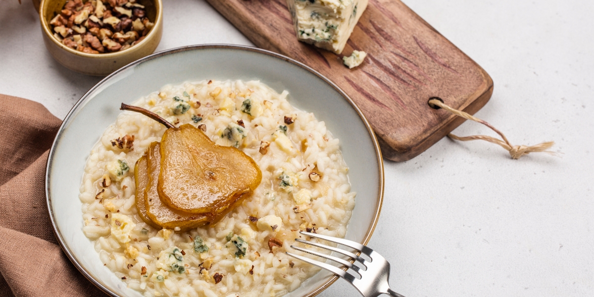 acompanhamento para o risoto de pera