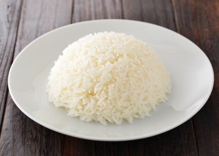 3 xícaras de arroz quanto de água