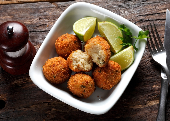 Como congelar bolinho de bacalhau