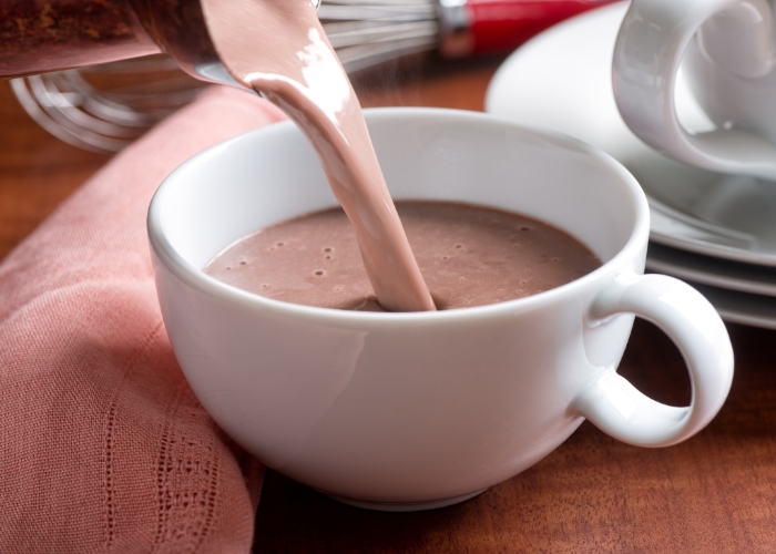 Receita de chocolate quente para 30 pessoas